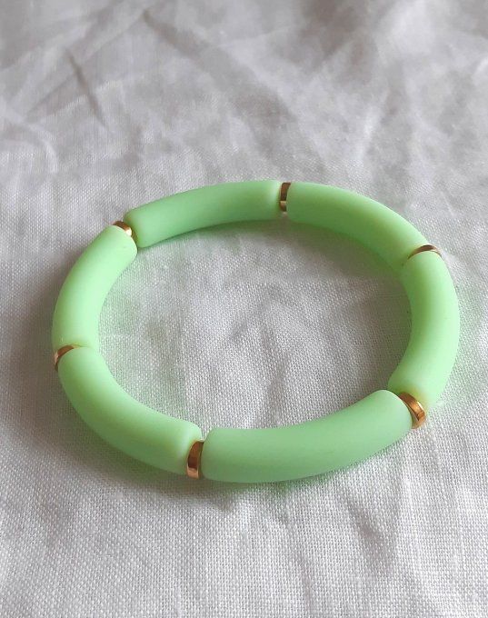 Bracelet élastique menthe Maud