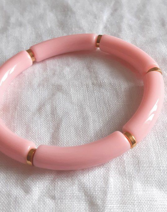 Bracelet élastique rose Maud