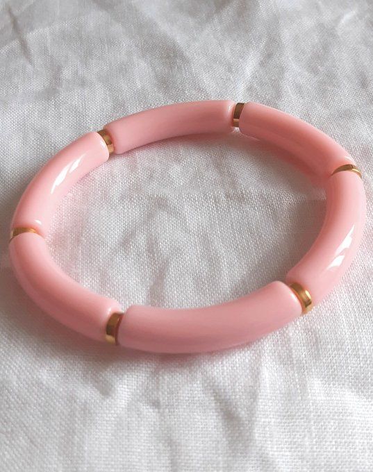 Bracelet élastique rose Maud