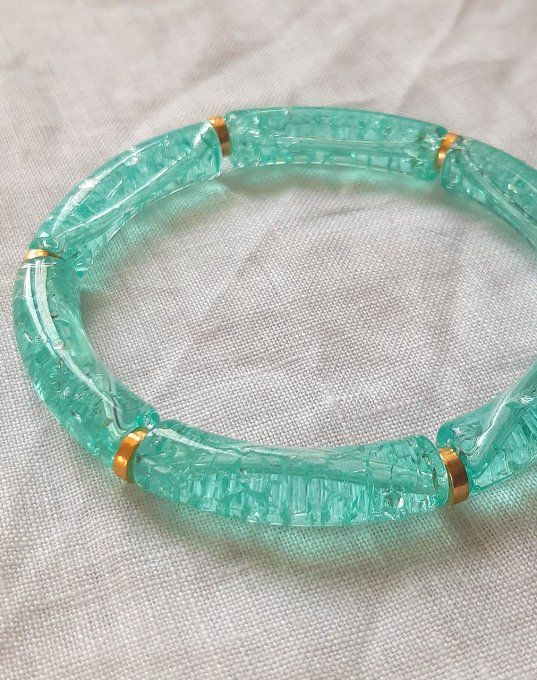 Bracelet élastique turquoise Maud