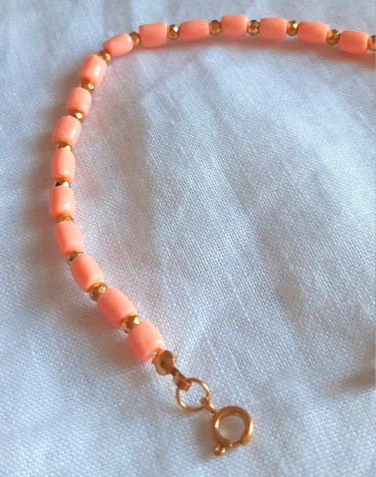 Bracelet Gaïa saumon