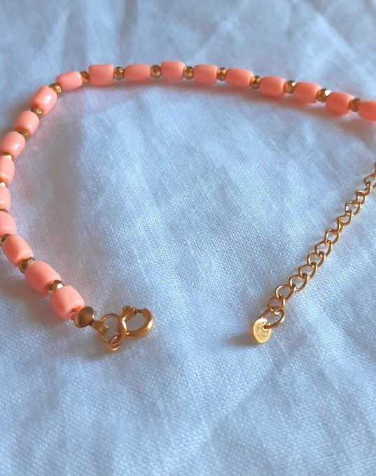 Bracelet Gaïa saumon