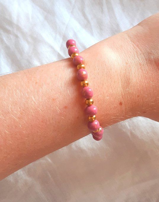Bracelet acier doré Sorbet
