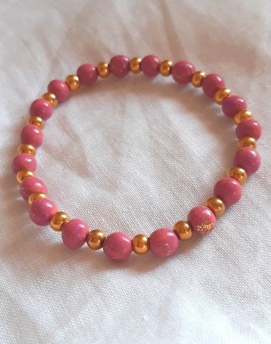 Bracelet acier doré Sorbet