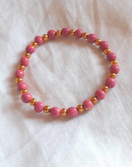 Bracelet acier doré Sorbet