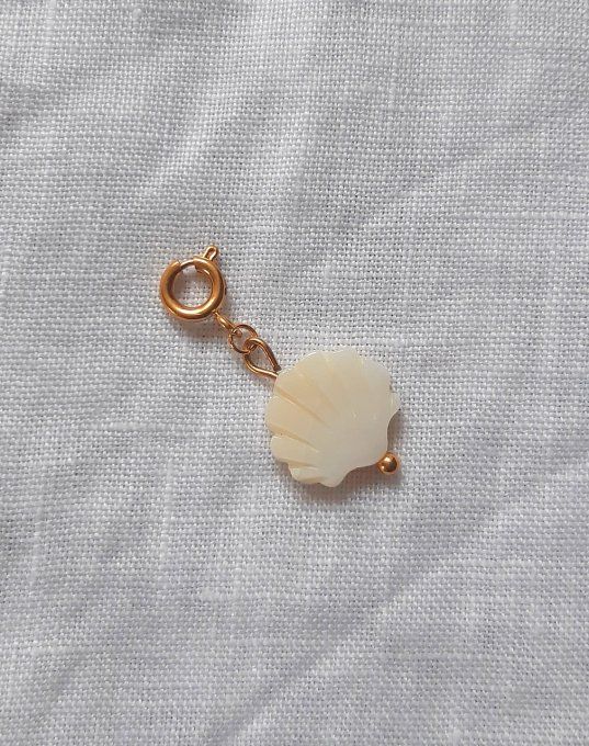 Charm acier doré Coralie