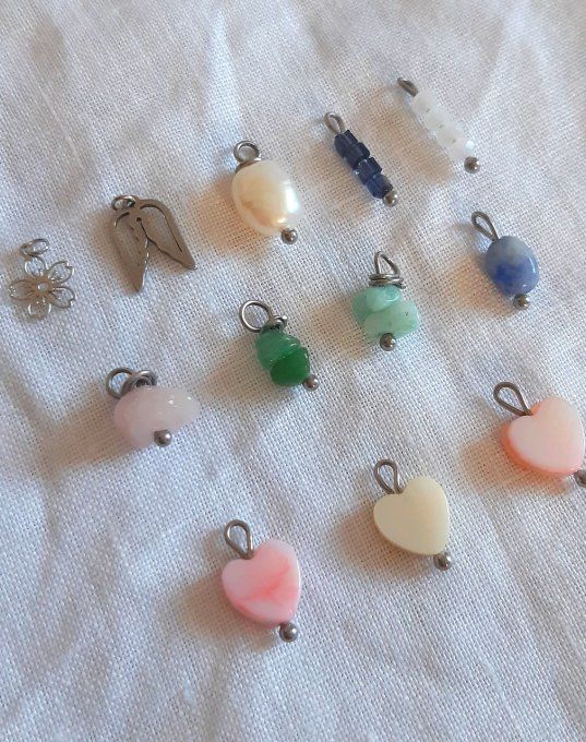 Charms à l'unité argenté pour créoles 12mm à partir de 3€