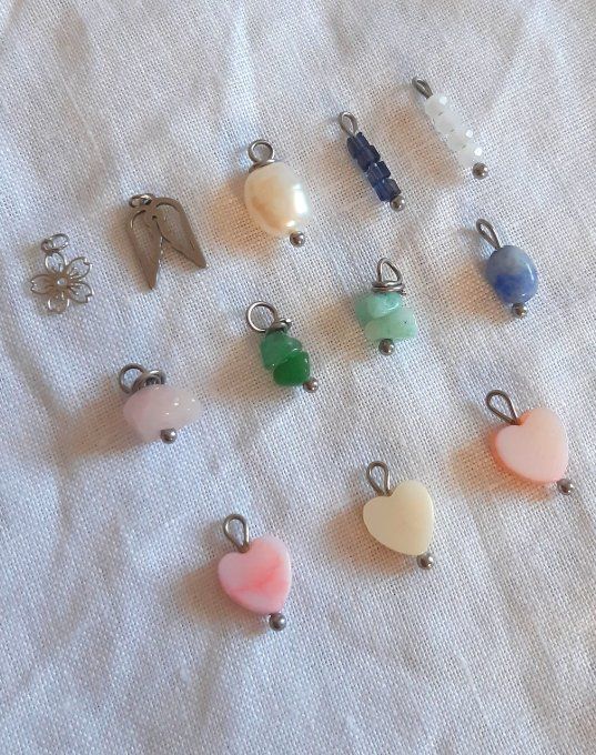 Charms à l'unité argenté pour créoles 12mm à partir de 3€