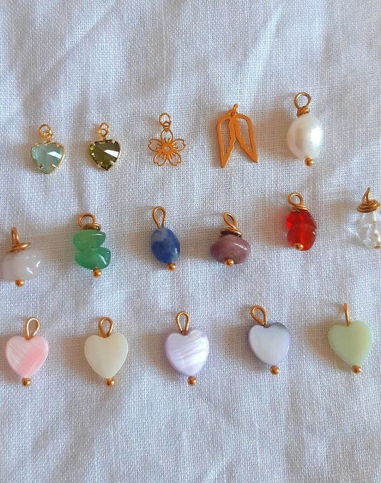 Charms à l'unité doré pour créoles 12mm à partir de 3€