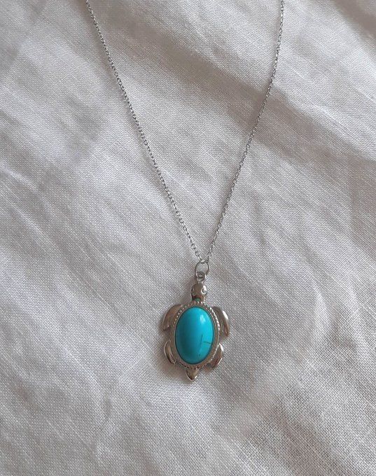Collier en acier argenté Gia