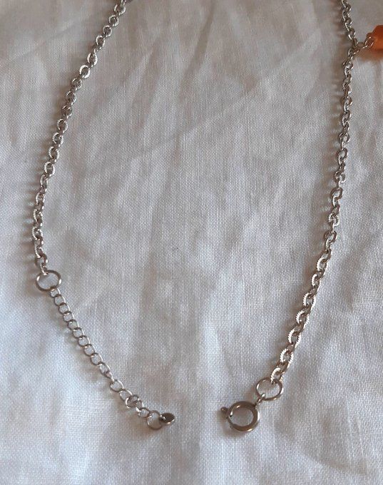 Collier en acier argenté Gourmandise