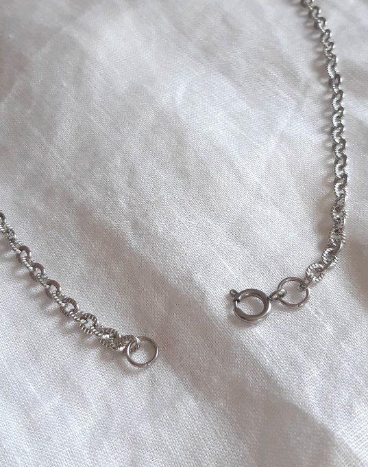 Collier acier argenté Riviera 