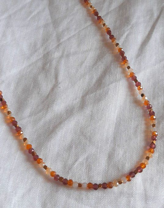 Collier en perles Cannelle