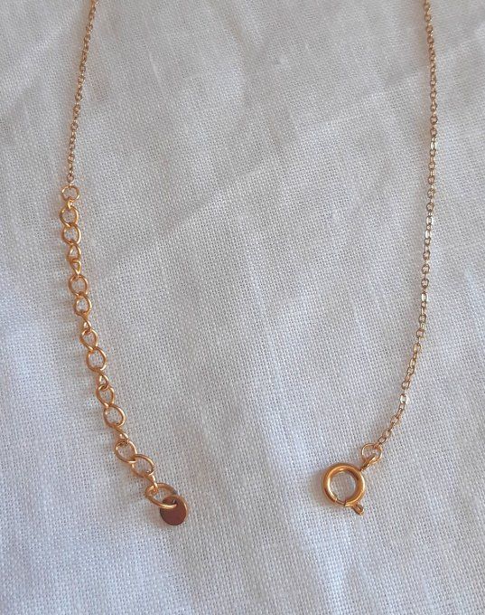 Collier en acier doré Gia