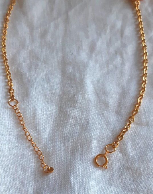 Collier en acier doré Gourmandise