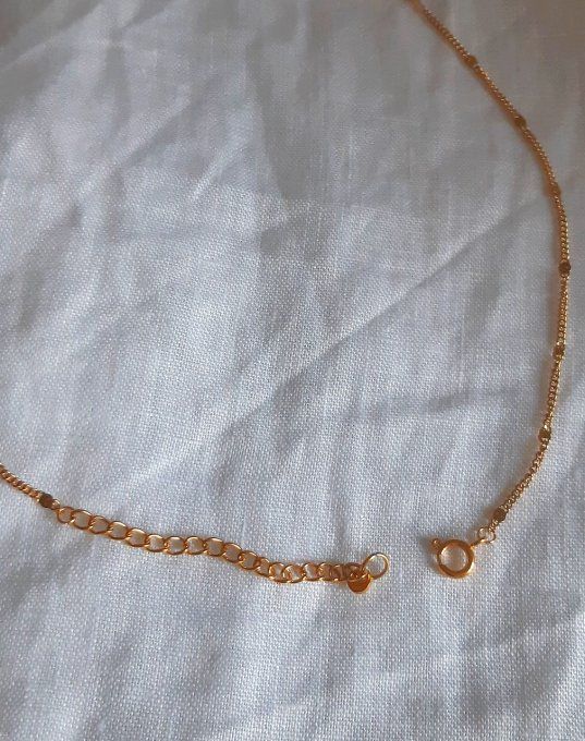 Collier en acier doré Mira