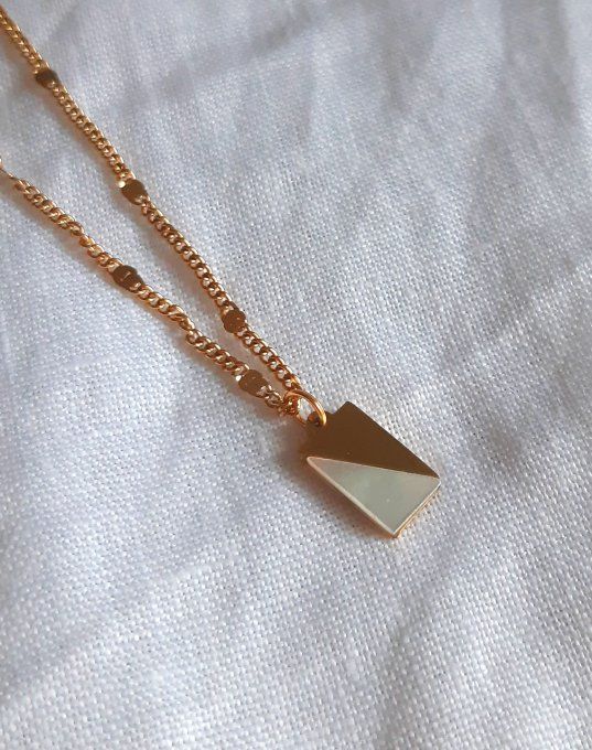 Collier en acier doré Mira