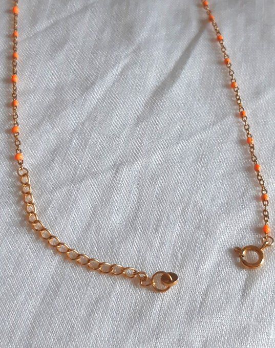 Collier en acier doré Ophélie