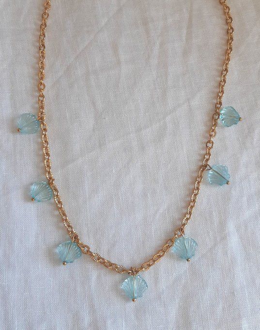Collier acier doré Riviera