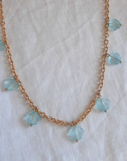 Collier acier doré Riviera
