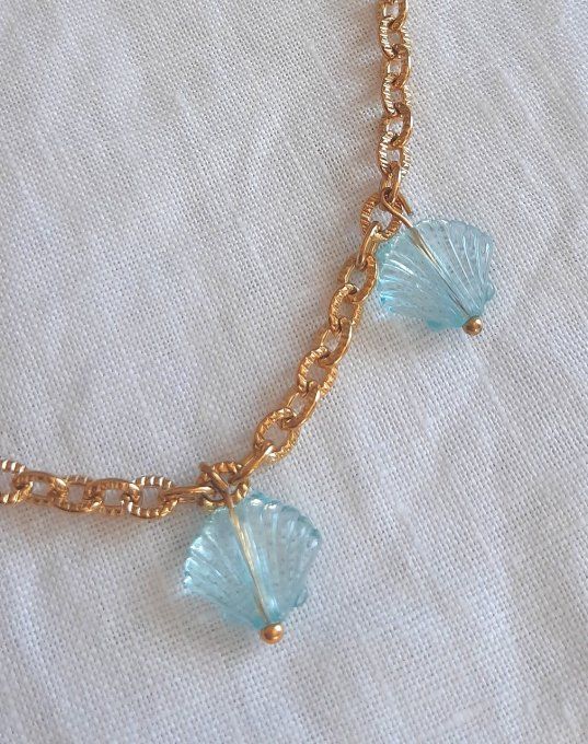 Collier acier doré Riviera