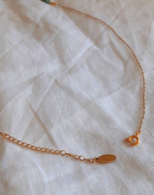 Collier en acier et Turquoise Africaine Nala