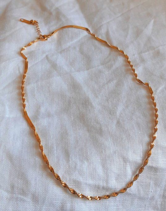 Collier acier torsadé Nolan