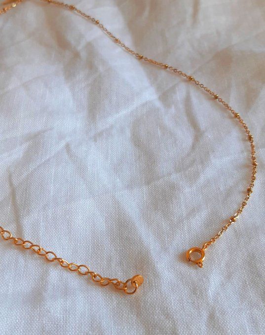 Collier acier doré Rainbow