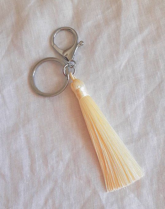 Porte-clés écru